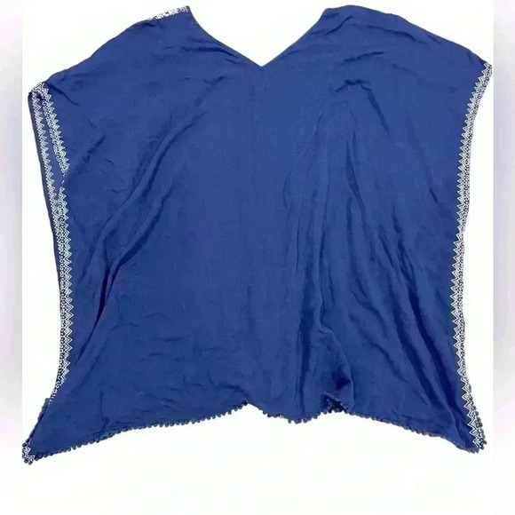 Stella & Dot Beach Navy Blue and White Beach Coverup Women’s Size XS/S - Picture 2 of 6